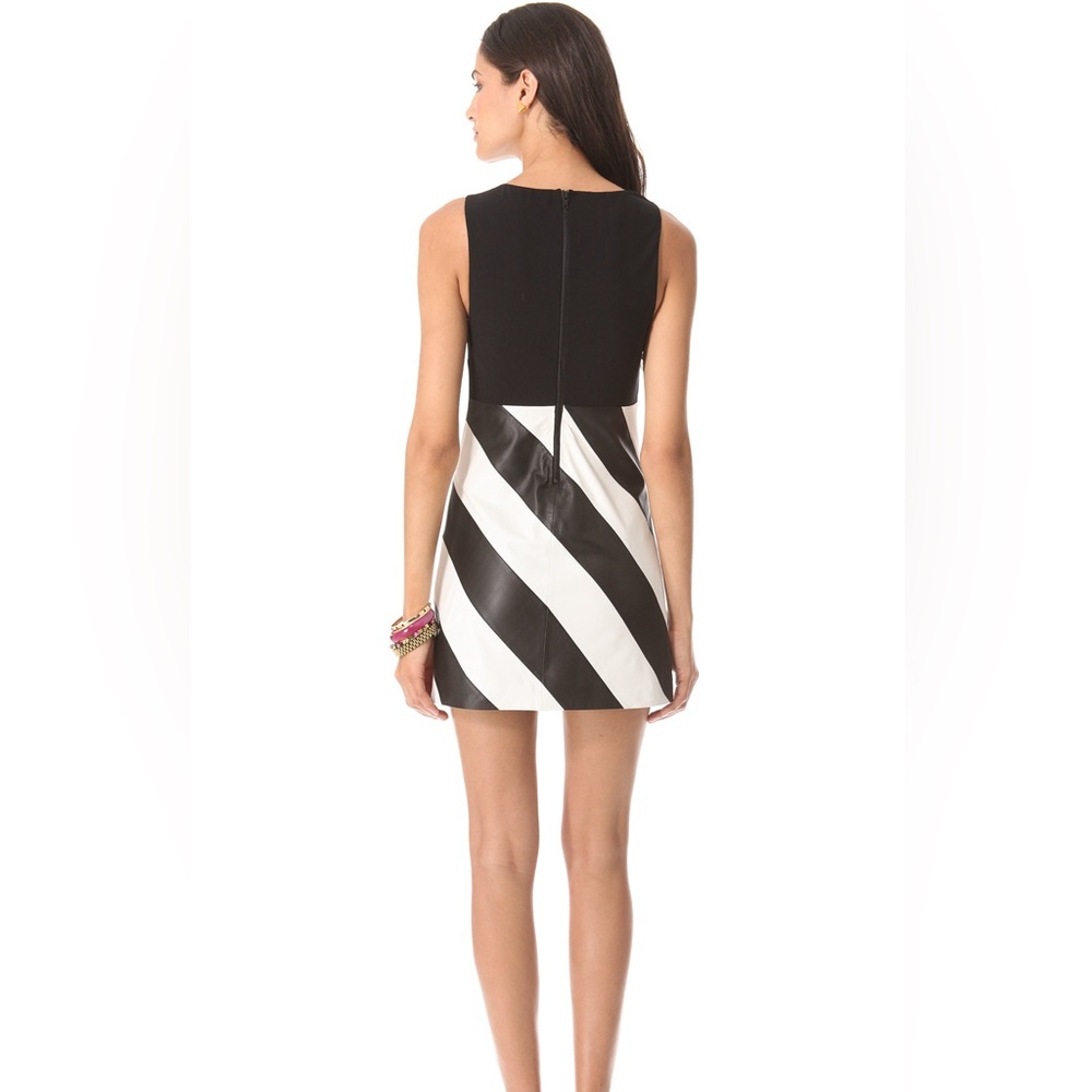 NWT RARE Alice & Olivia Leather Dress - Picture 3 of 9